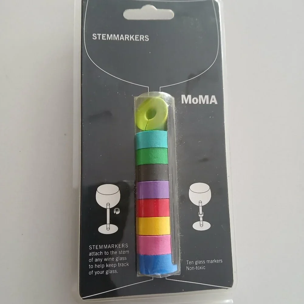 MOMA by Eric Jansen - Stem markers for wine glasses - NEW